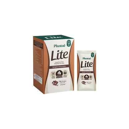 Plantae Lite Protein Belgian Chocolate Drink Powder Box for Weight Management