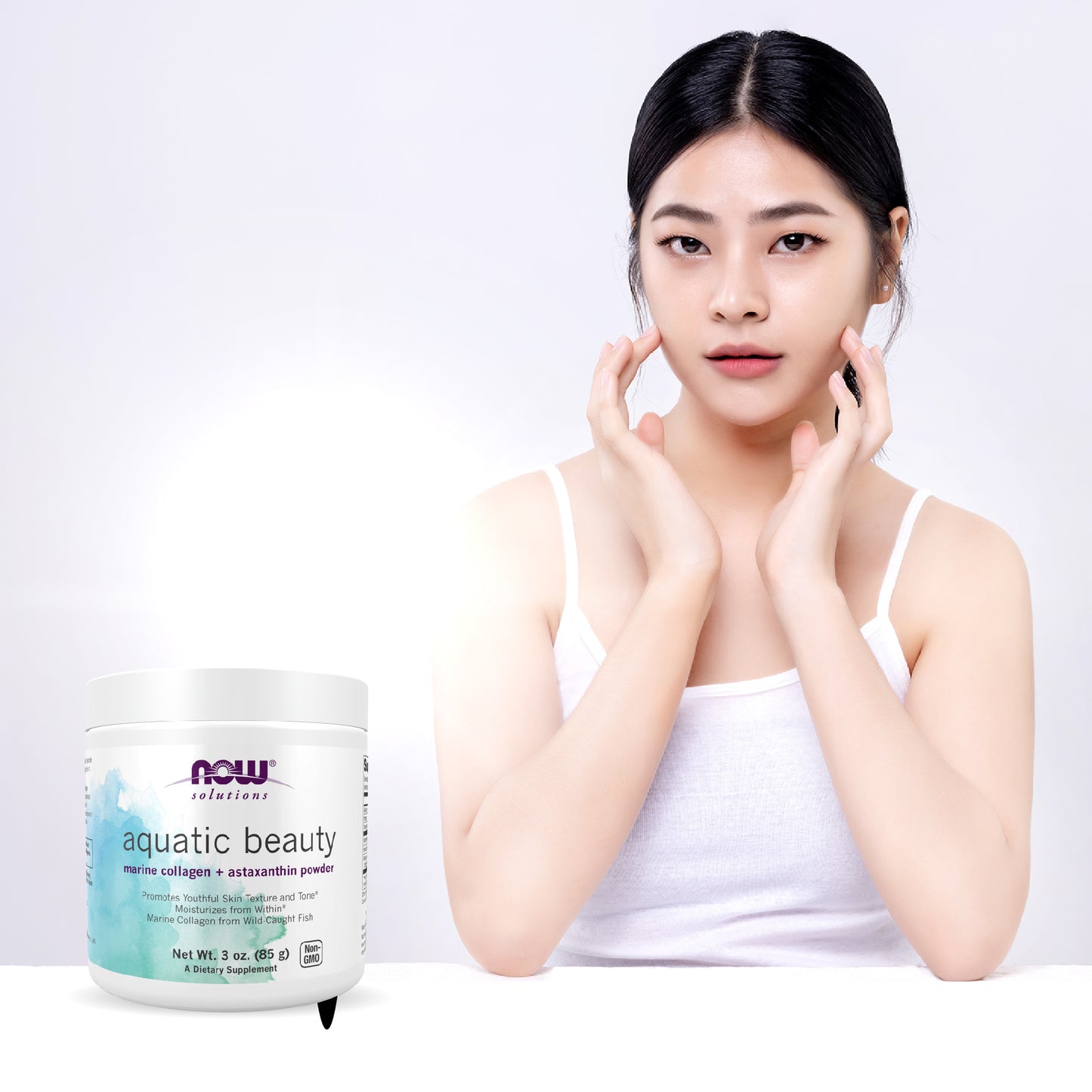 NOW Foods Aquatic Marine Collagen Astaxanthin 85 g