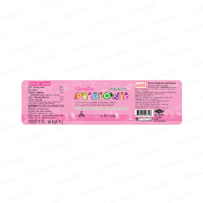 Giffarine Prebionee Oligofructose Tutti Frutti for Gut Flora Balance 100 Tablets