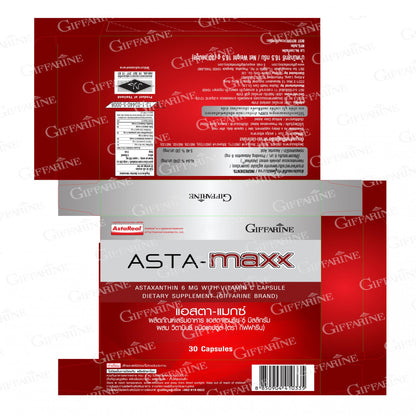 Giffarine Asta Max Astaxanthin 6mg Vitamin C 30 Capsules