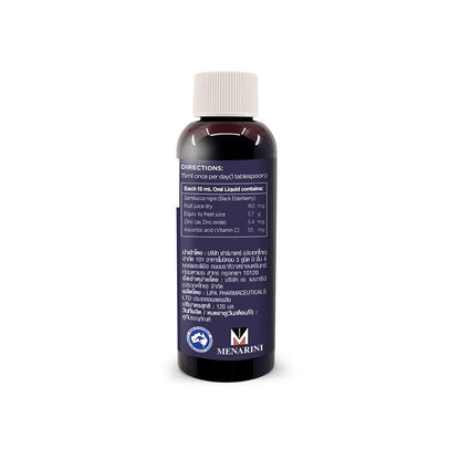 Sambucol Black Elderberry Liquid with Vitamin C Zinc 120 ml