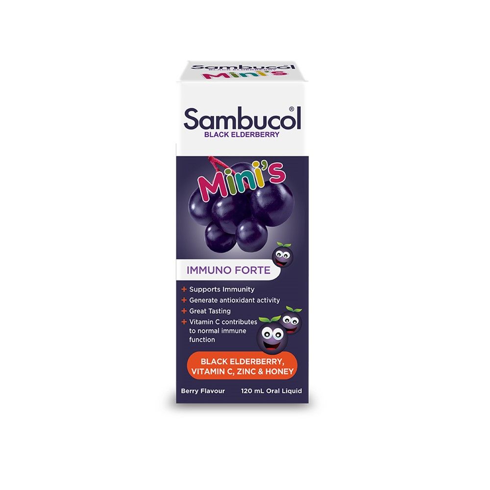 Sambucol Black Elderberry Liquid with Vitamin C Zinc 120 ml