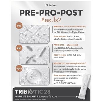 BioActive Tribiotic 28 Probiotic Powder Sachets 15 Sachets