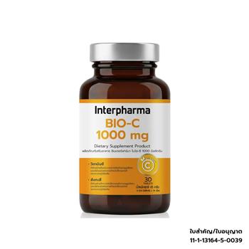 Interpharma Bio C Vitamin C Tablets 1000mg 30 Tablets