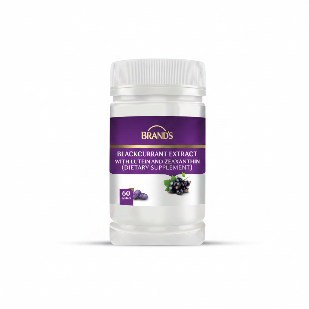 BRAND'S Blackcurrant Extract Lutein Zeaxanthin for Eye Comfort from Screens 60 Tablets