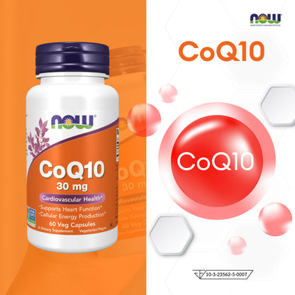 NOW Foods CoQ10 Veg Capsules 30mg 60 Veg Capsules