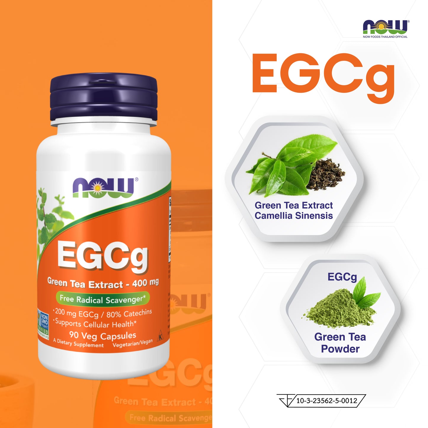 NOW Foods Green Tea Extract 400mg 90 Veg Capsules