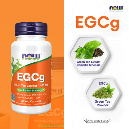NOW Foods Green Tea Extract 400mg 90 Veg Capsules