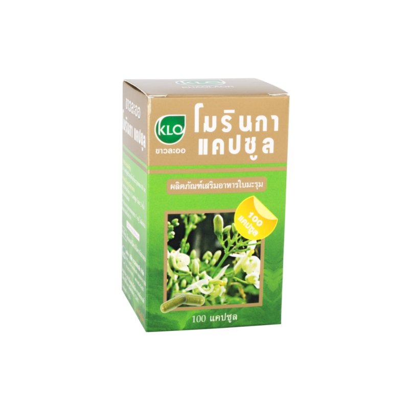 Khaolaor Moringa Leaf Capsules 450mg 100 Capsules