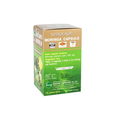 Khaolaor Moringa Leaf Capsules 450mg 100 Capsules