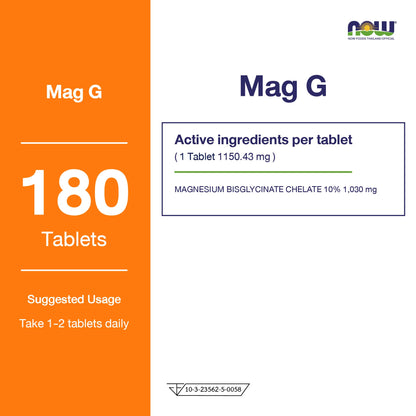 NOW Foods Magnesium Glycinate with BioPerine 60 Capsules
