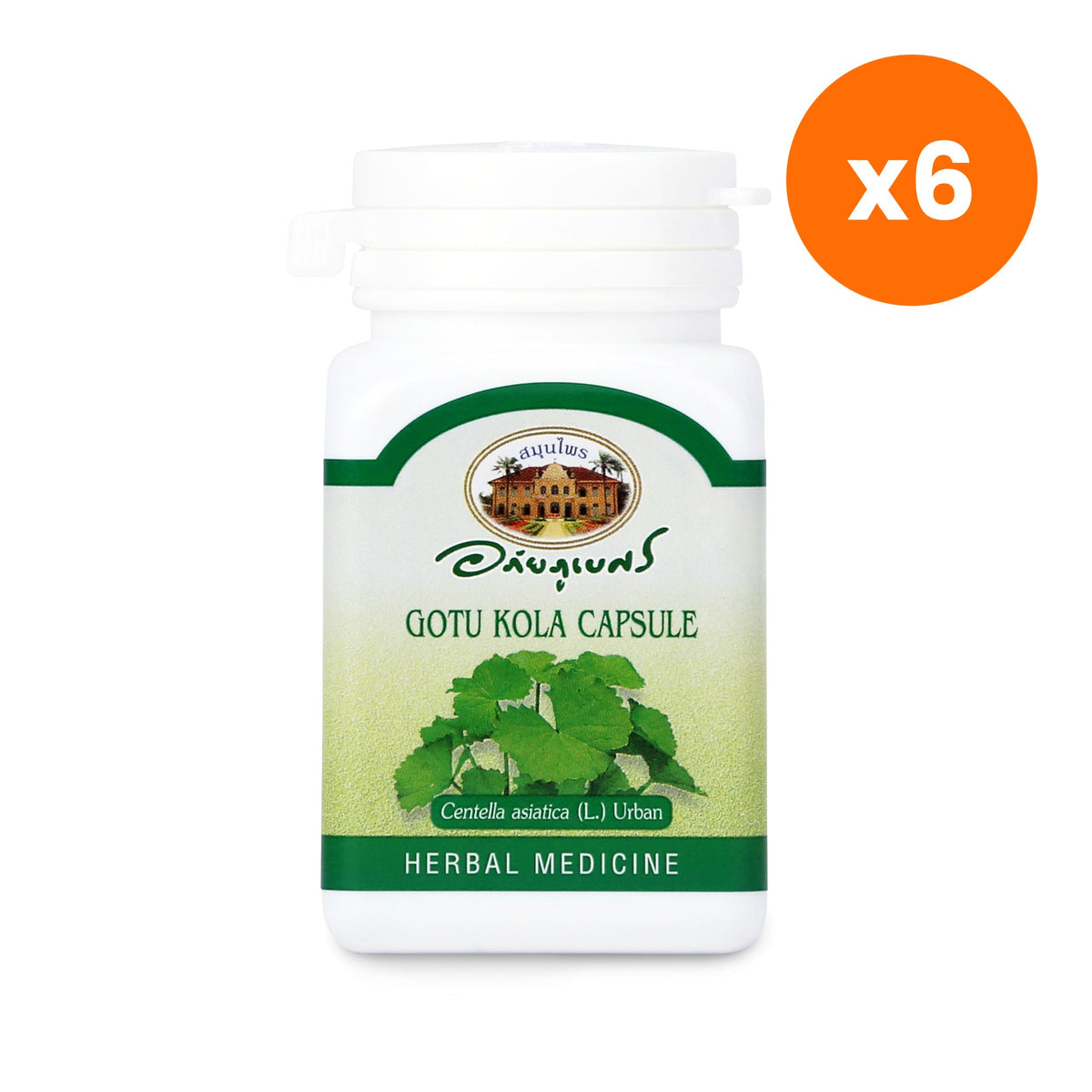 Abhaibhubejhr Gotu Kola Capsules 70 Capsules