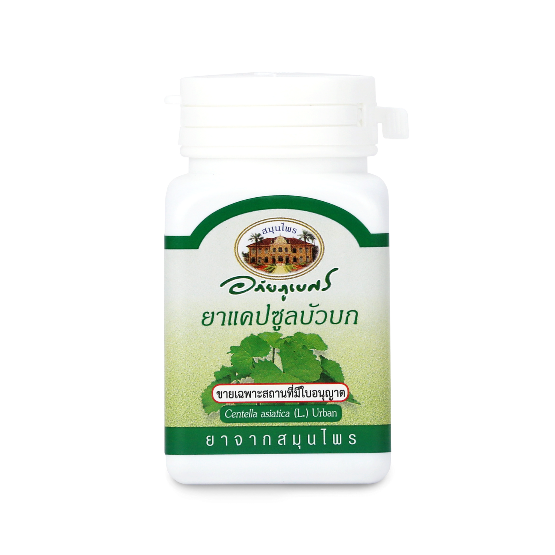 Abhaibhubejhr Gotu Kola (Centella Asiatica) Capsules — 70 Capsules