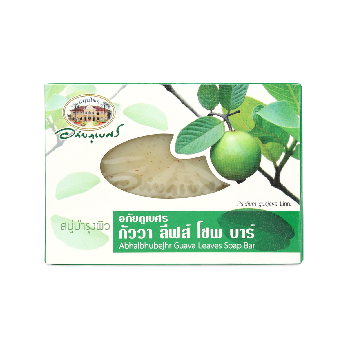 Abhaibhubejhr Guava Leaf Herbal Soap Bar — 100 g