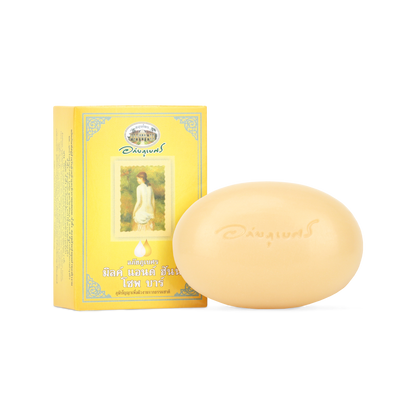 Abhaibhubejhr Milk and Honey Soap Bar — 100 g