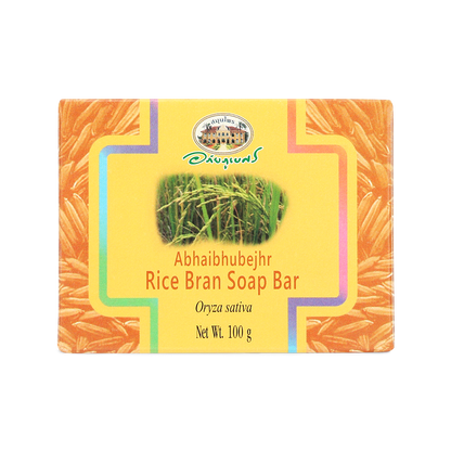 Abhaibhubejhr Rice Bran Herbal Soap Bar — 100 g