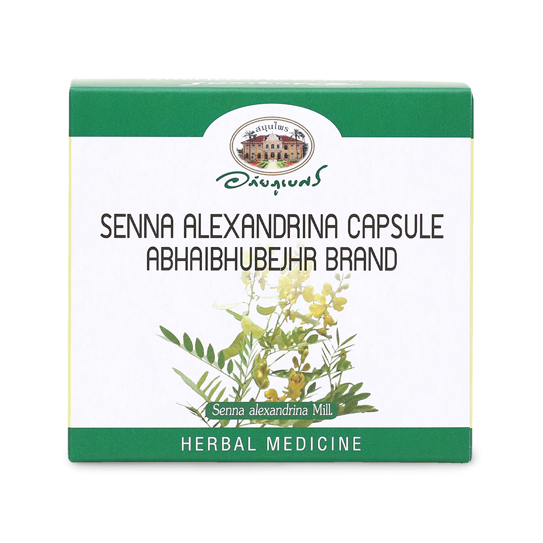 Abhaibhubejhr Senna Leaf Capsules — 100 Capsules (10 Blister Strips)