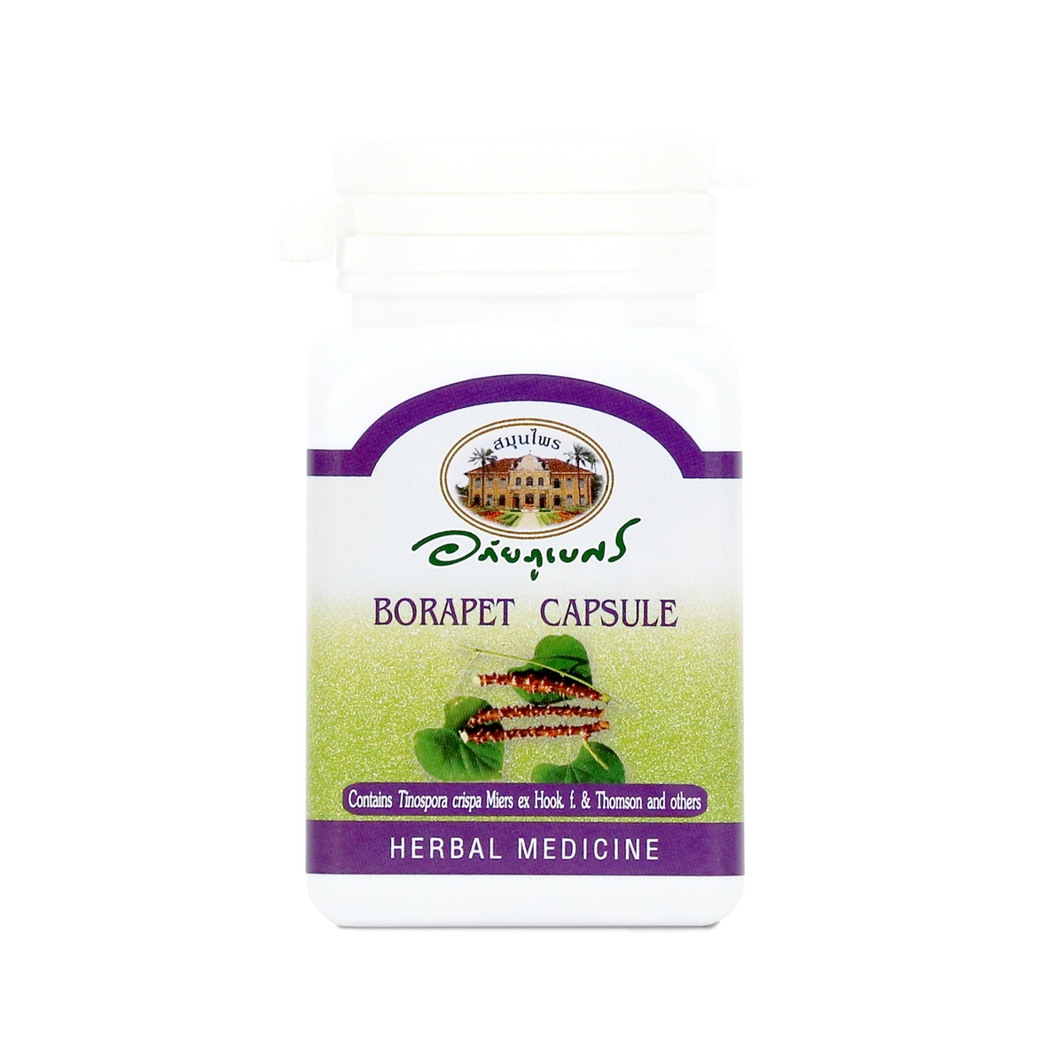 Abhaibhubejhr Tinospora Crispa Herbal Capsules — 70 Capsules