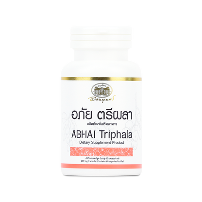Abhaibhubejhr Triphala Herbal Capsules — 60 Capsules