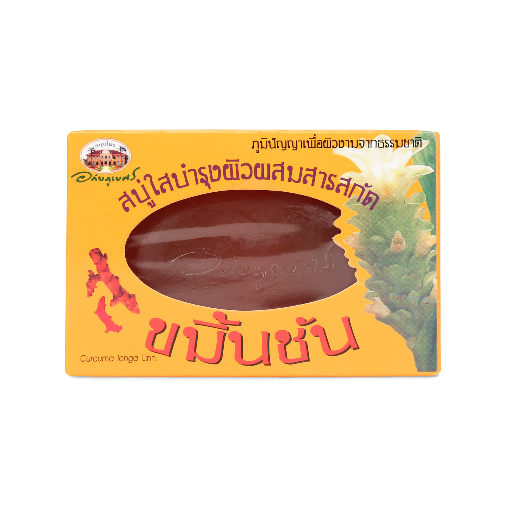 Abhaibhubejhr Turmeric Clear Soap with Vitamin E — 100 g