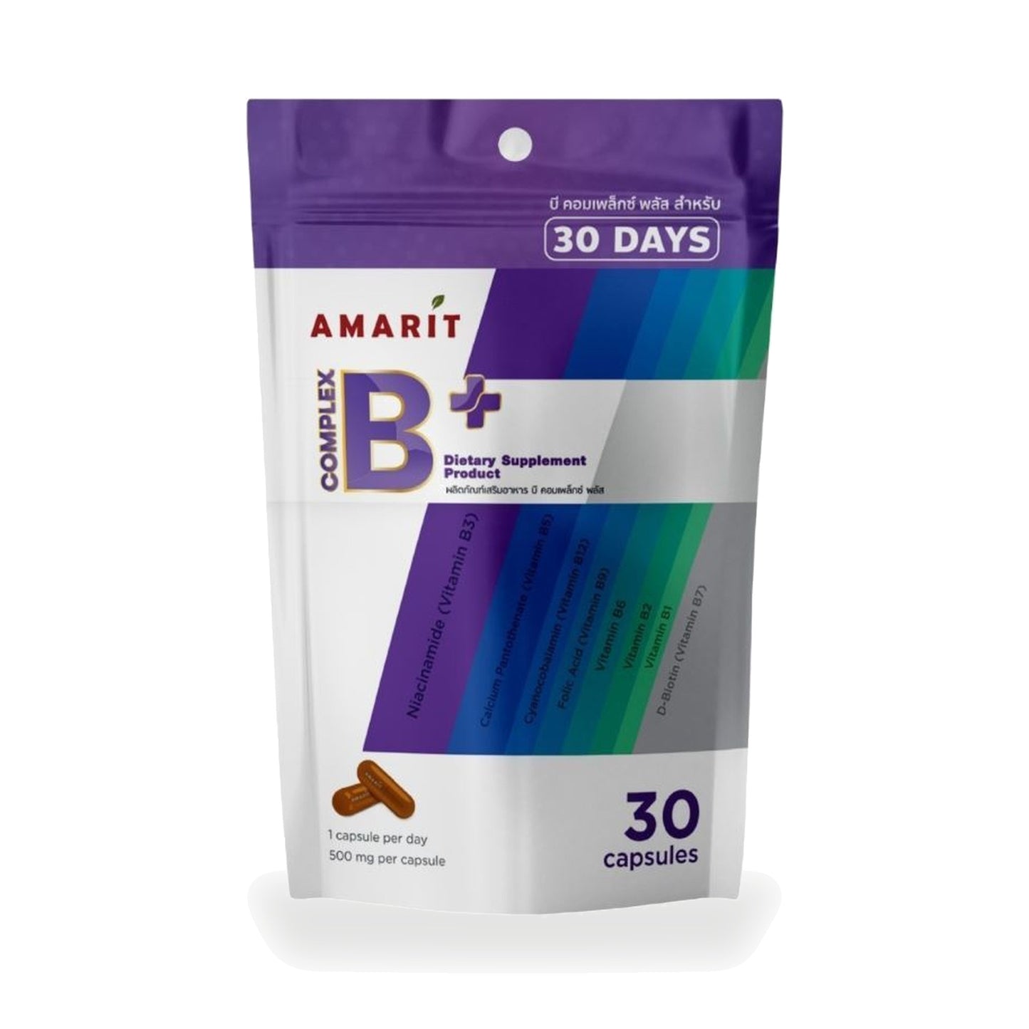 Amarit B Complex Plus Capsules — 30 Capsules