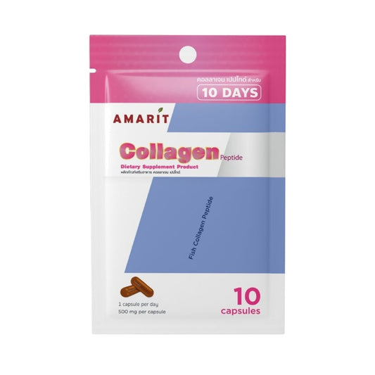 Amarit Fish Collagen Peptide Capsules 500mg — 10 Capsules