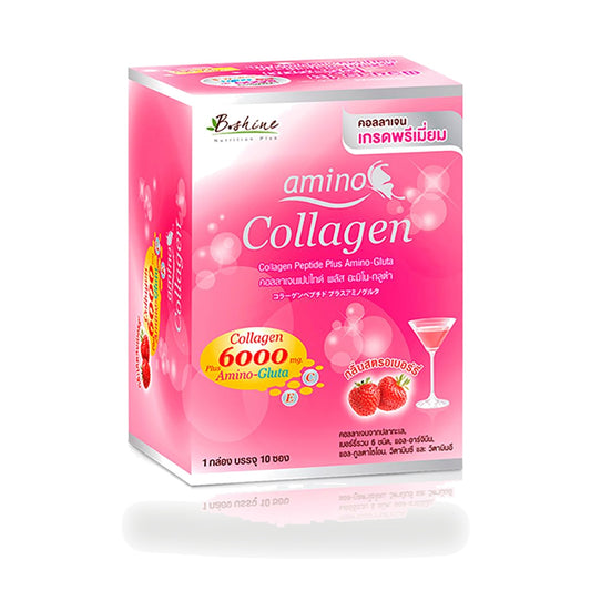 B.Shine Collagen Peptide Plus Strawberry Drink Powder — 10 Sachets