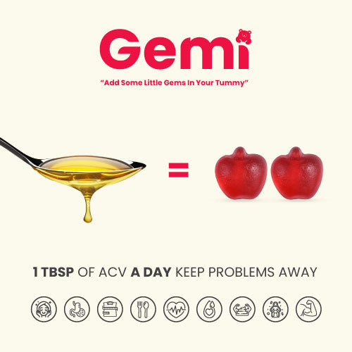 Gemi Apple Cider Vinegar Gummies with the Mother