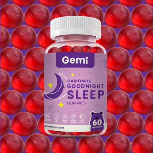Gemi Goodnight Chamomile Gummies Blueberry Flavour