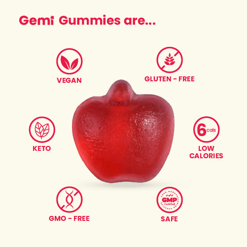 Gemi Apple Cider Vinegar Gummies with the Mother