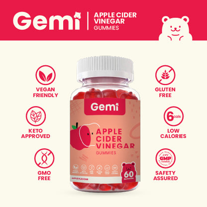 Gemi Apple Cider Vinegar Gummies with the Mother
