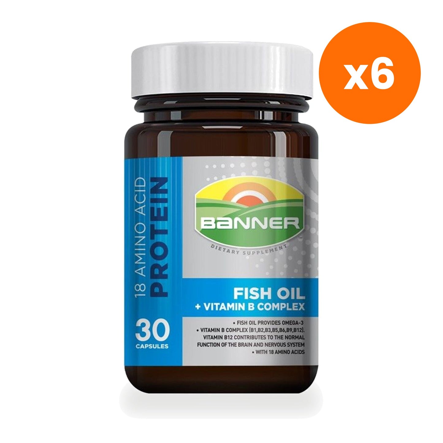 Banner Hi B with Fish Oil Amino Acid Capsules 30 Capsules