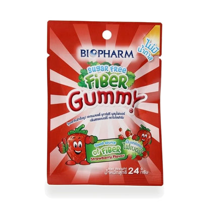 Biopharm Fibre Strawberry Gummies Sugar-Free — 8 Gummies