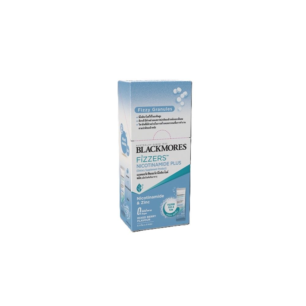 Blackmores Fizzers Nicotinamide Plus Powder Sachets — 5 x 5 g