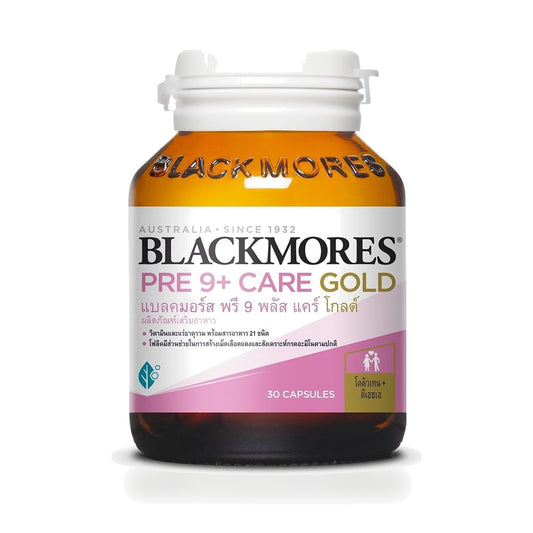 Blackmores Pre 9+ Care Gold Preconception Multivitamin Capsules — 30 Capsules