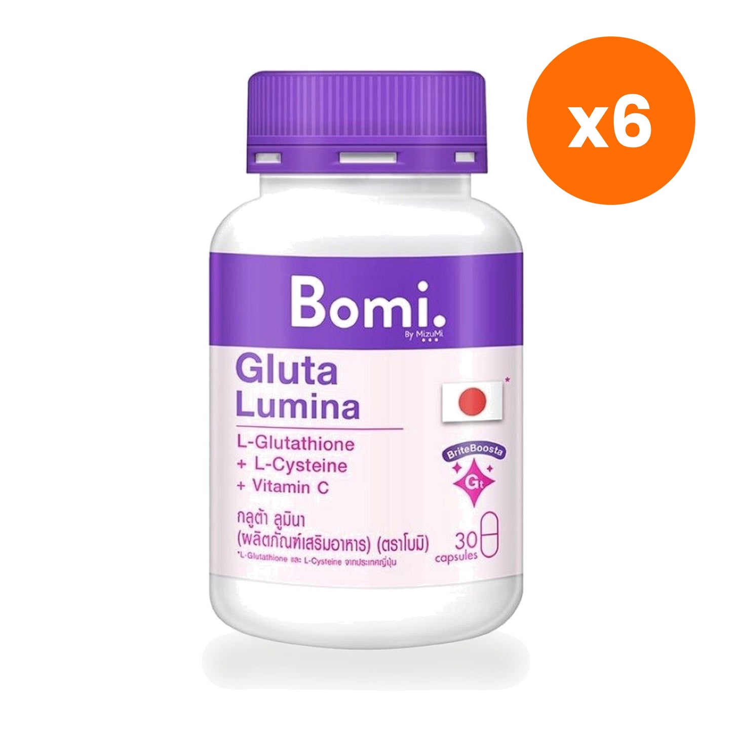 Bomi Gluta Lumina Glutathione Vitamin C Zinc 30 Capsules