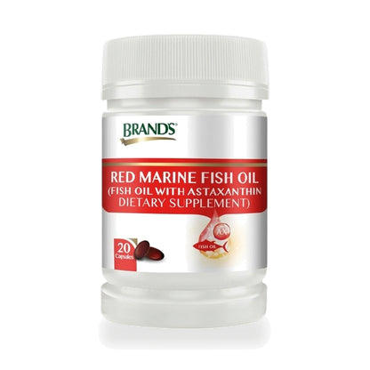 BRAND'S Red Marine Fish Oil Capsules 500mg — 2 x 20 Capsules