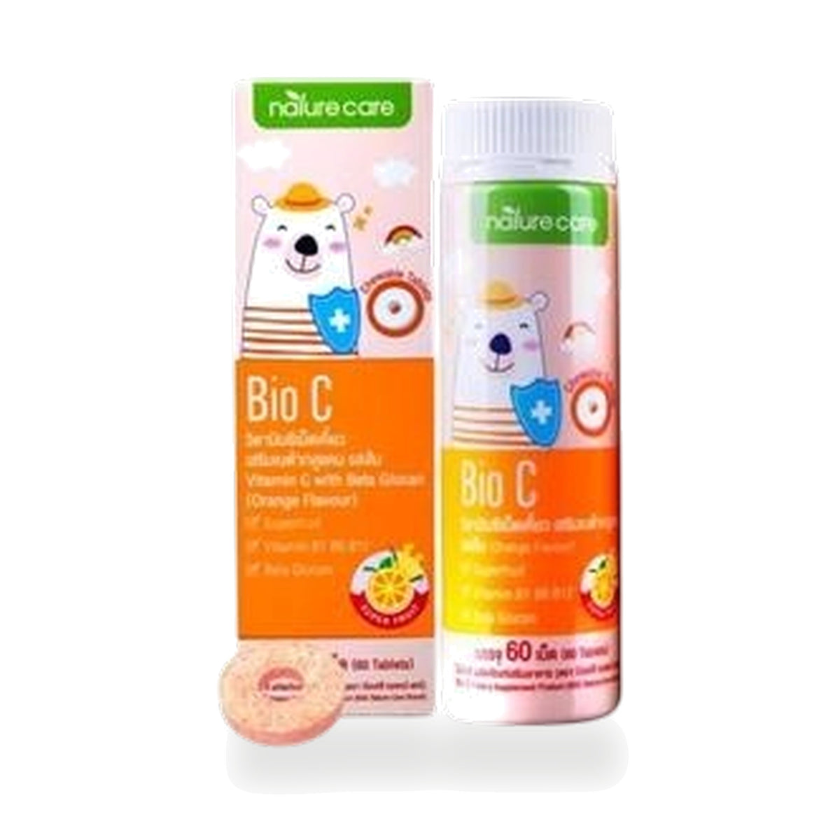 BSC Nature Care Bio C Orange Chewable Tablets for Children — 60 Tablets