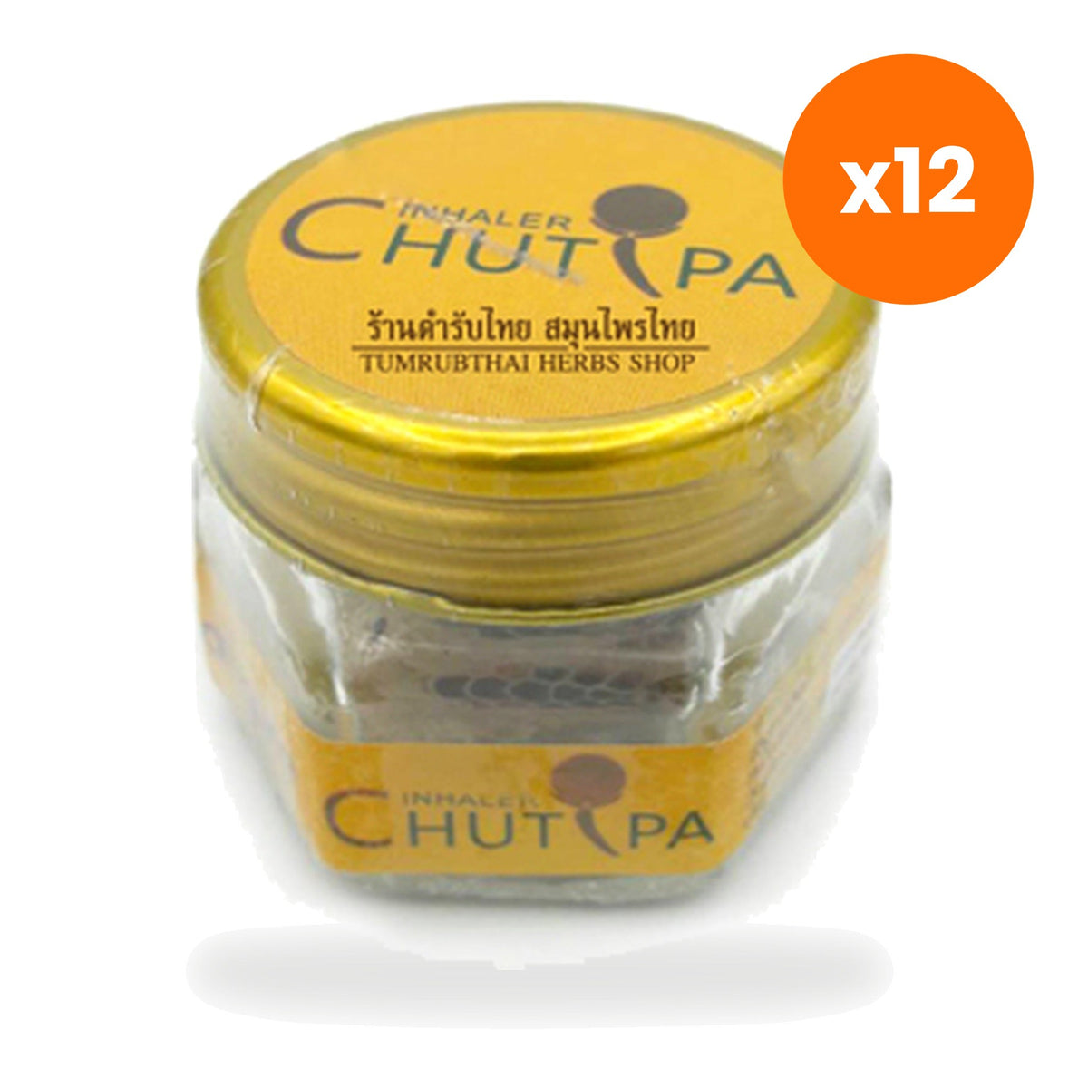 Chon Thong Ya Dom Thai Herbal Inhaler Aromatherapy for Quick Refreshment 5 g