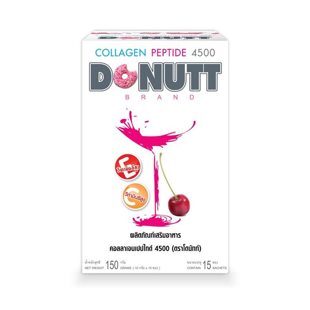 Donutt Collagen Peptide 4500mg Drink Powder — 15 x 10 g Sachets