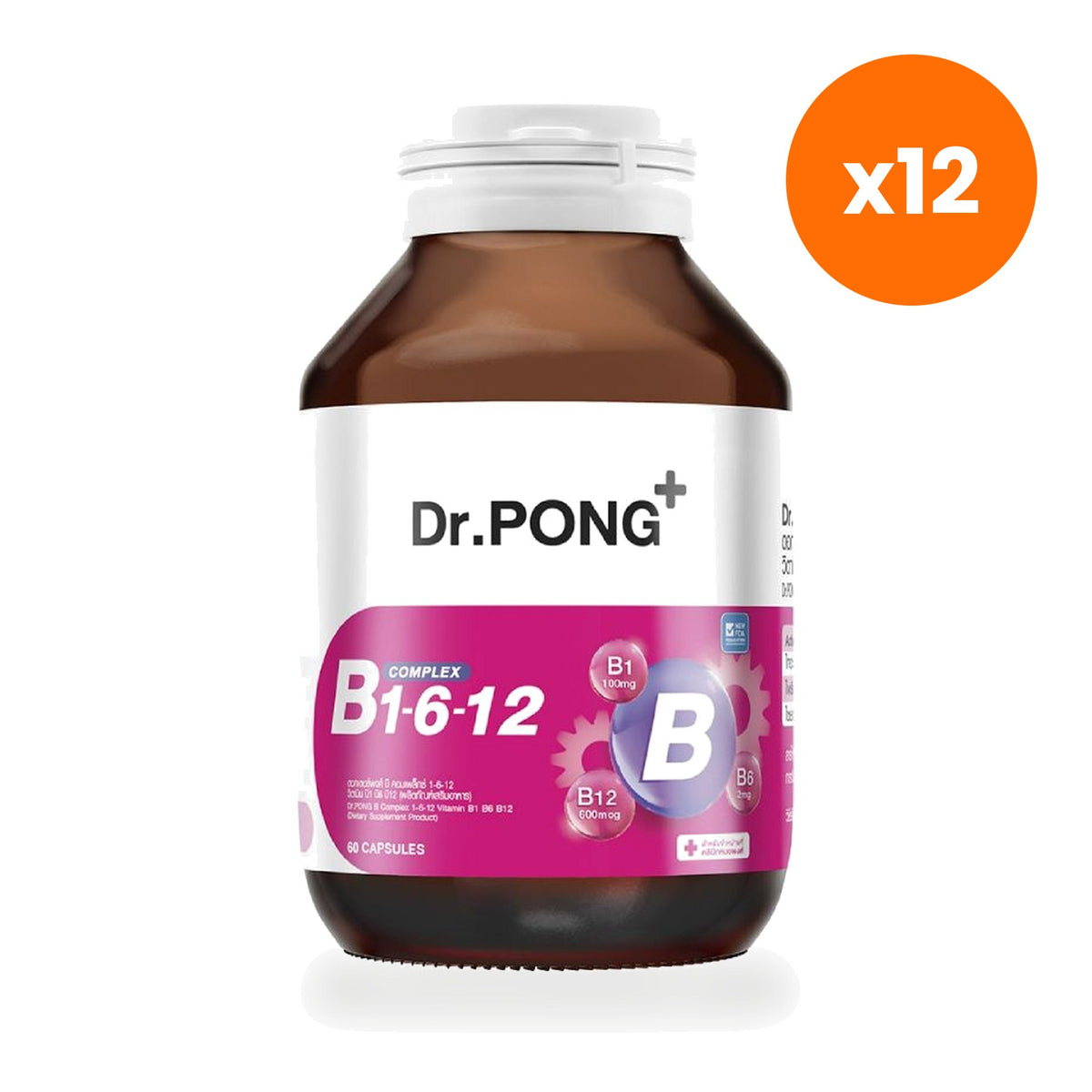 Dr.Pong B Complex B1 B6 B12 Capsules 60 Capsules