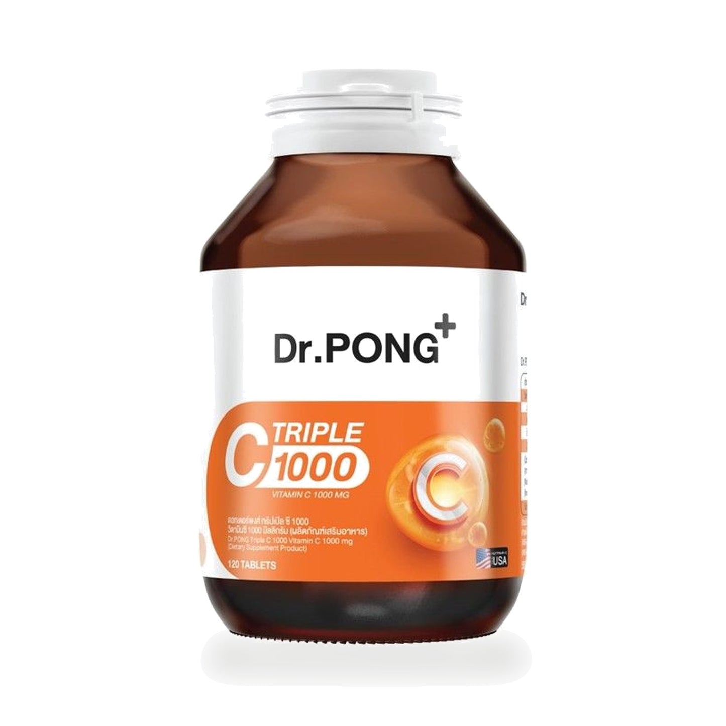 Dr.Pong Triple C 1000 Vitamin C Tablets — 120 Tablets