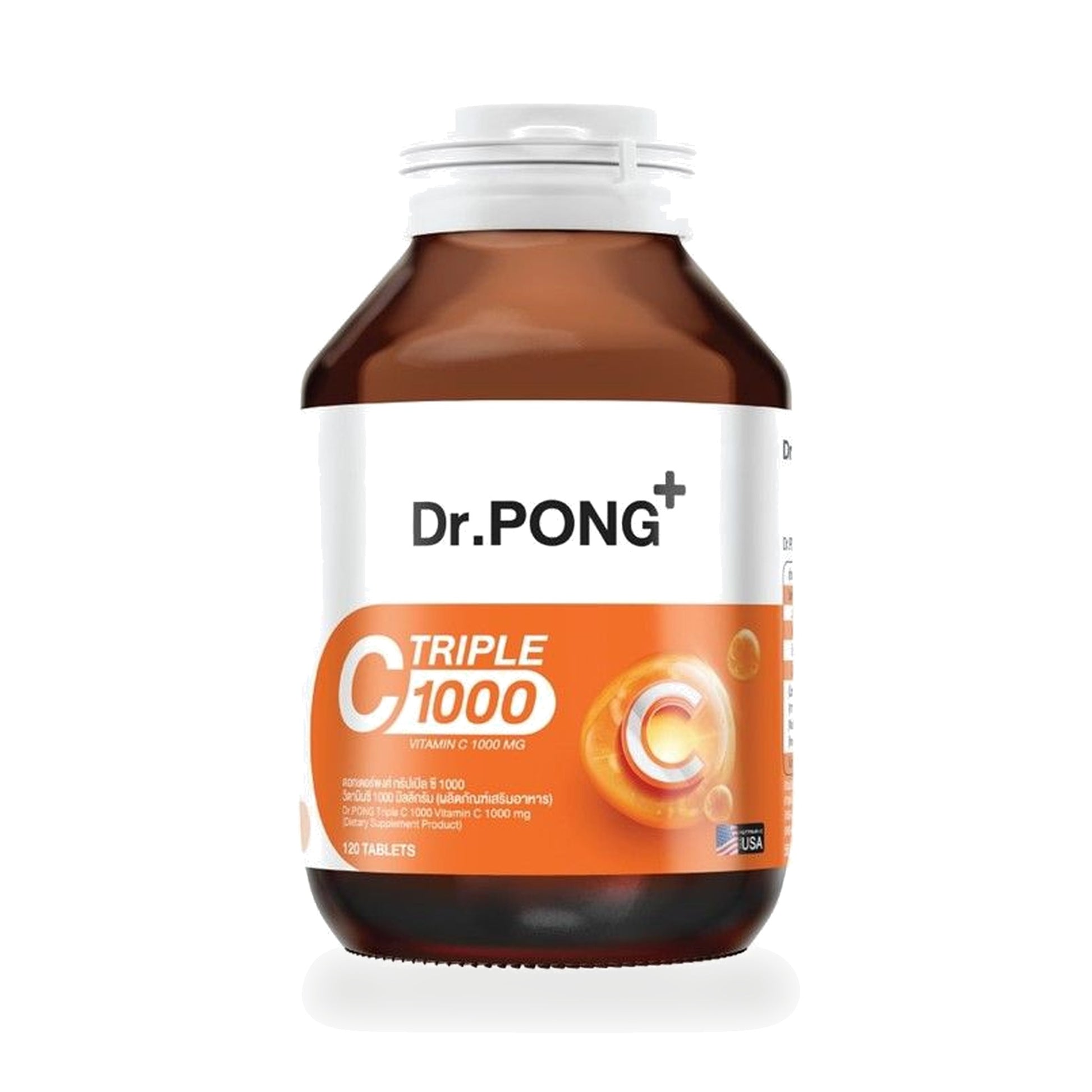 Dr.Pong Triple C 1000 Vitamin C Tablets — 120 Tablets