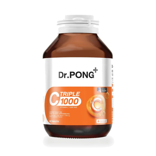 Dr.Pong Triple C 1000 Vitamin C with Zinc Tablets — 60 Tablets