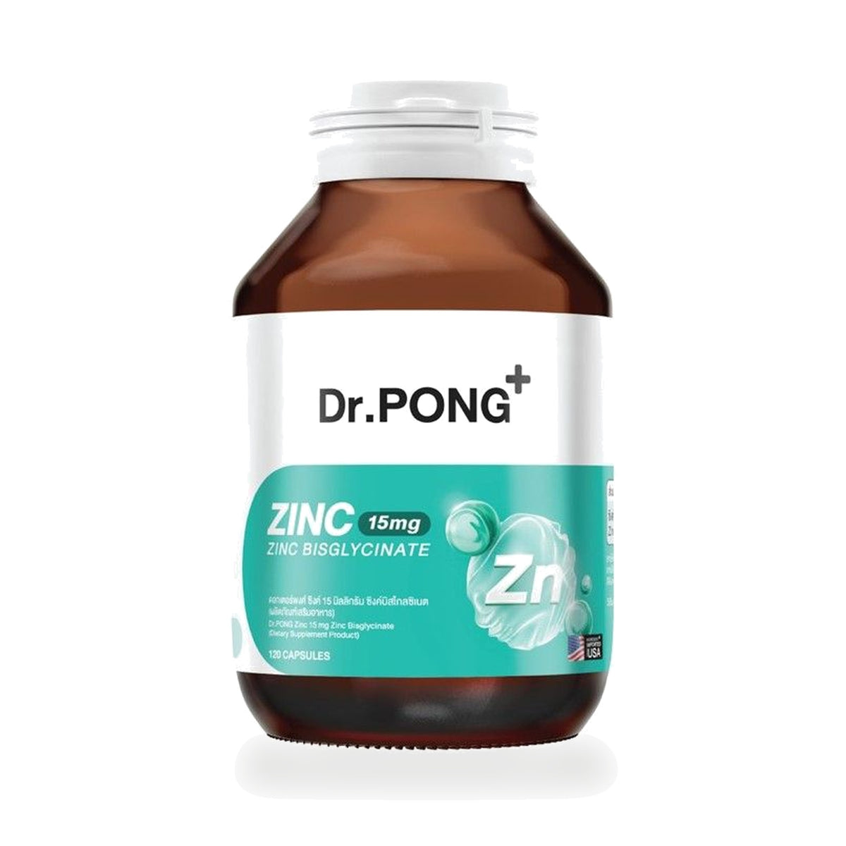 Dr.Pong Zinc Bisglycinate Capsules — 120 Capsules