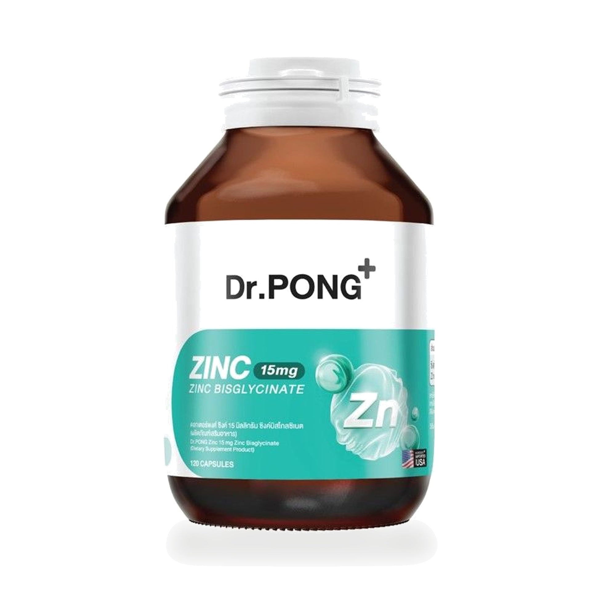 Dr.Pong Zinc Bisglycinate Capsules — 120 Capsules