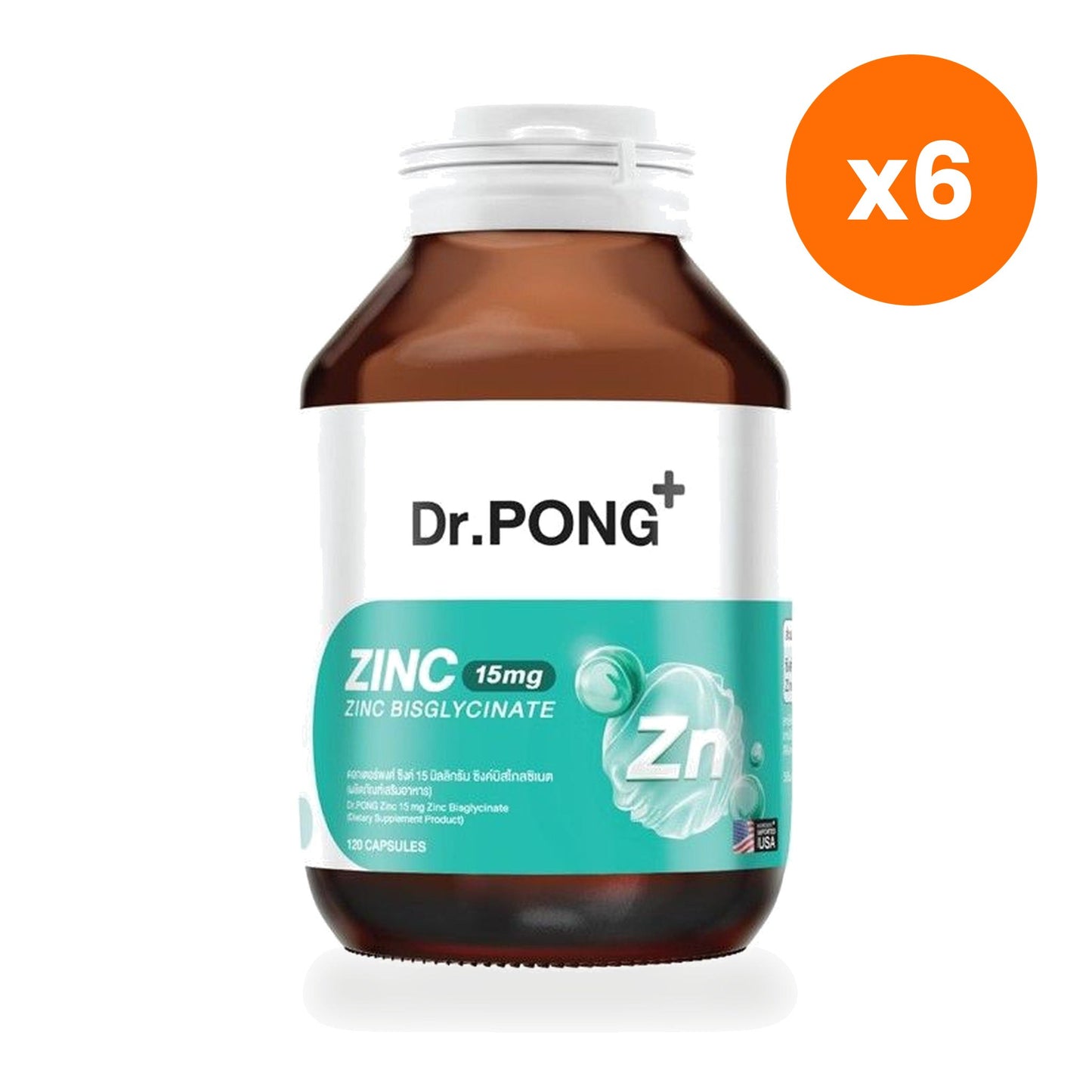 Dr.Pong Zinc Bisglycinate Capsules 120 Capsules