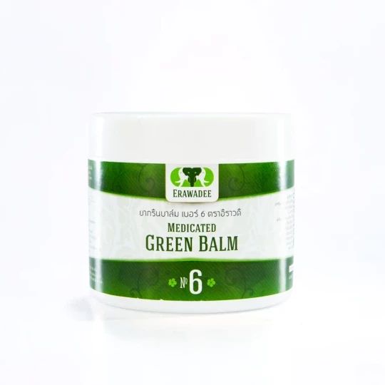 Erawadee Cooling Green Herbal Balm (Salet Phangphon) — 250 g