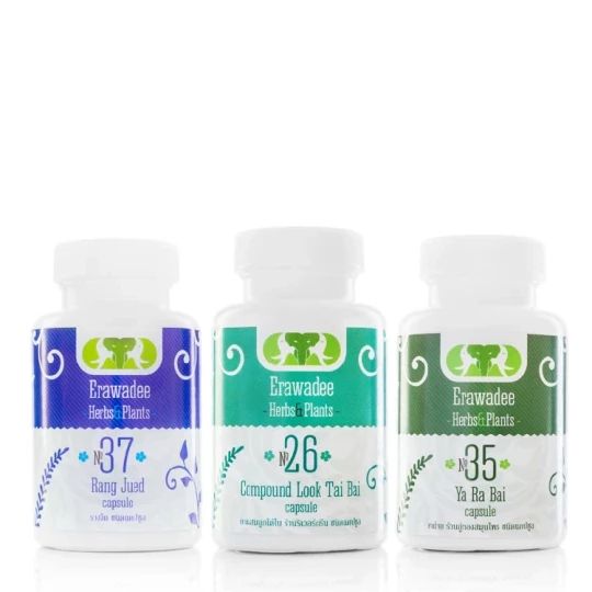 Erawadee Herbal Cleansing Set No.15 Capsules — 3 Packs