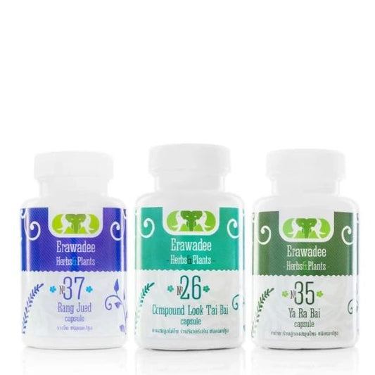 Erawadee Herbal Cleansing Set No.15 Capsules — 3 Packs